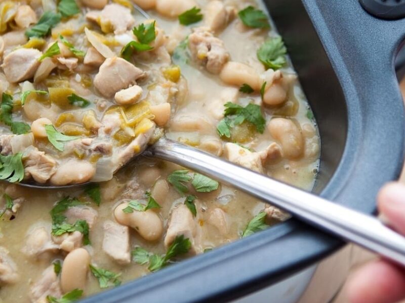 Slow Cooker White Chicken Chili