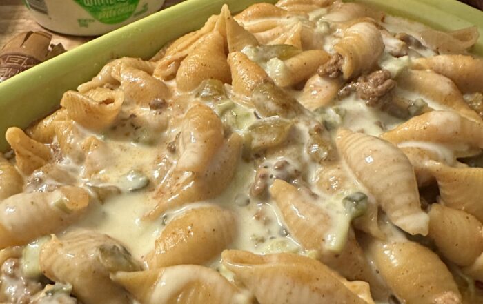 Mexican beef and shells